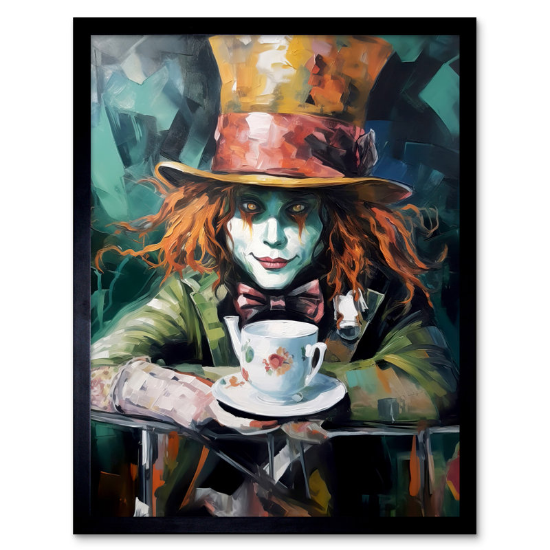 Auston Alice In Wonderland Mad Hatter Tea Party Portrait - Single Picture Frame Print