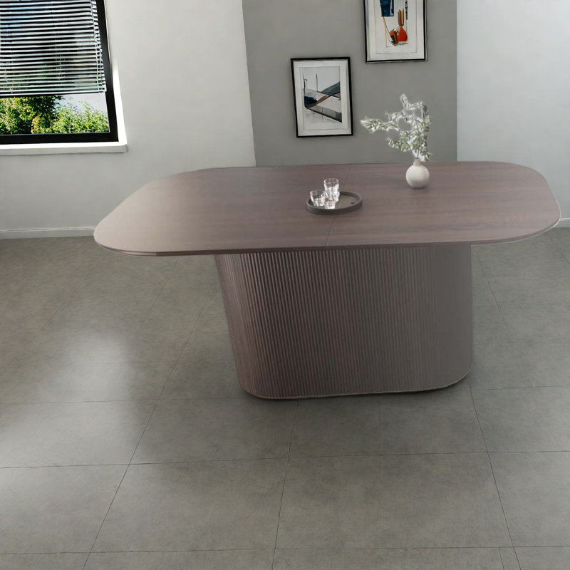 Tables de salle à manger modernes en MDF (table seulement, sans chaises, avec plateau et pieds)