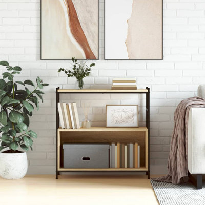Deneus 78.5cm H x 80cm W Iron Standard Bookcase