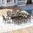 Chesham 8 - Person Patio Dining Set with Oval Table , Cushions Included-542146750
