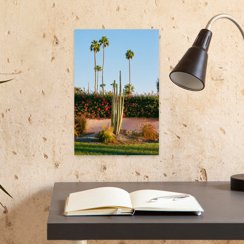 Palm Springs Morning II on Film Abstract, art mural contemporain, H 18 po x l 12 po