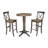 Frausto 2 - Person Solid Wood Bar Height Pedestal Dining Set-1347191395-1423868476