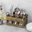 Wood Rectangle Flatware Caddy
