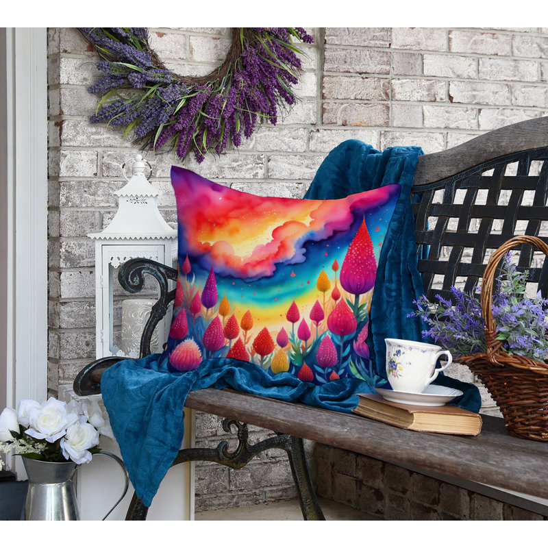  Coussin décoratif intérieur / extérieur en polyester Autre / Sans motif, 18 po x 18 po