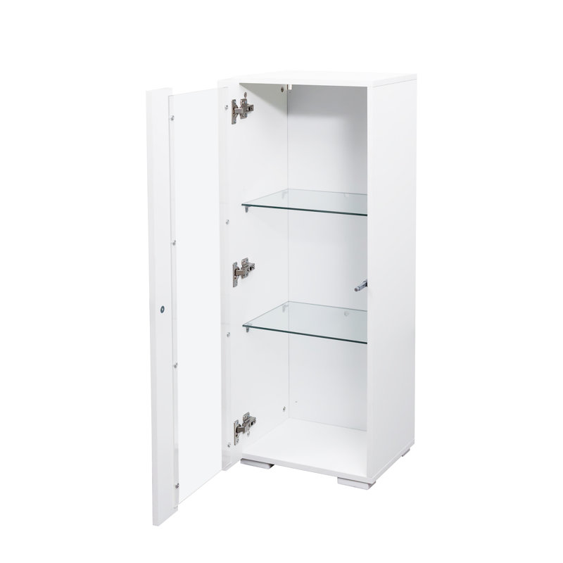 Storage Cabinets With Aluminum Strip Lamp