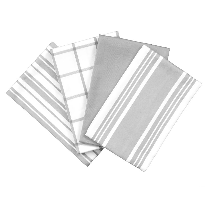 All-Clad Woven Bistro Kitchen Towels, Titanium