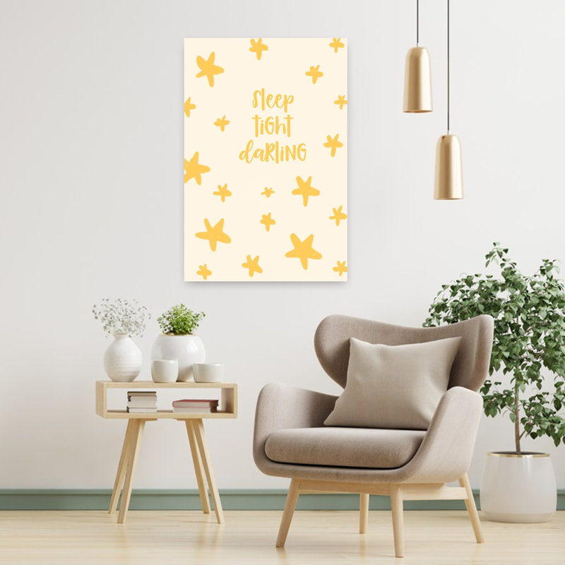 «Sleep Tight Darling Peaceful Whimsical Abstract Landscape Nature», reproduction d'art murale, 36" H x 24" W