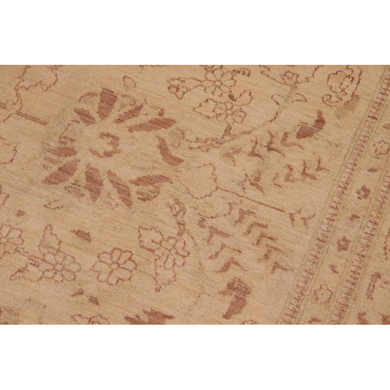 Dorn Oriental Handmade Hand-Knotted Rectangle 10' x 13' Wool in Beige
