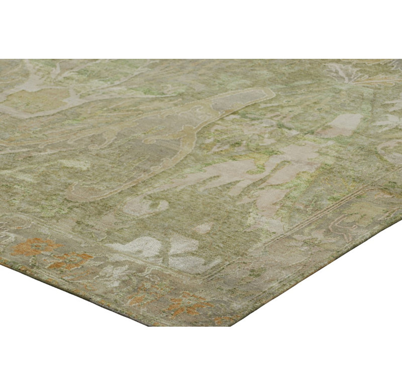 Hand Knotted Wool Area Rug
