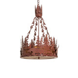 Moose At Dusk 4 - Light Chandelier