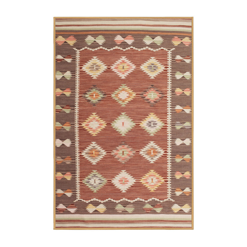 Tapis brun Sareeta, Rectangle 7 pi x 9 pi