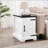 Farmhouse End Table With Barn Door, Rustic Charm And Modern Elegance For Versatile Home Use-1789500289