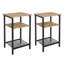 34cm W Manufactured Wood Bedside Table