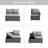 Clevette Convertible Storage Sofa with Adjustable Seat Cushions - Dual Function Single/Double Sofa in Elegant Linen Fabric for Small Spaces-1301634245