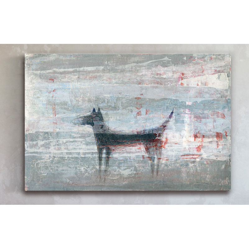 «Dark Dog», reproduction d'art sur toile tendue, H 16 po x l 24 po x P 1,5 po