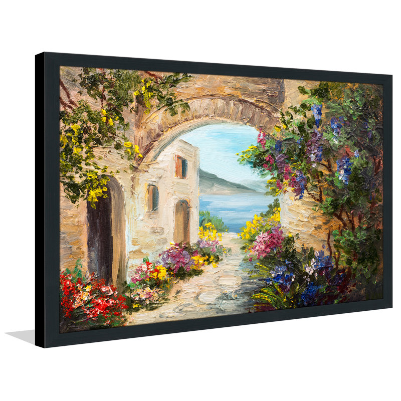 « european vista 3 », reproduction d’art encadrée, H 27,5 po x l 39,5 po x P 0,75 po