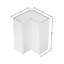 Armoire de cuisine murale Easy Reach, prête à assembler, 30,5 cm (P) x 61 cm (L) x 91,5 cm (H), blanche-118486867
