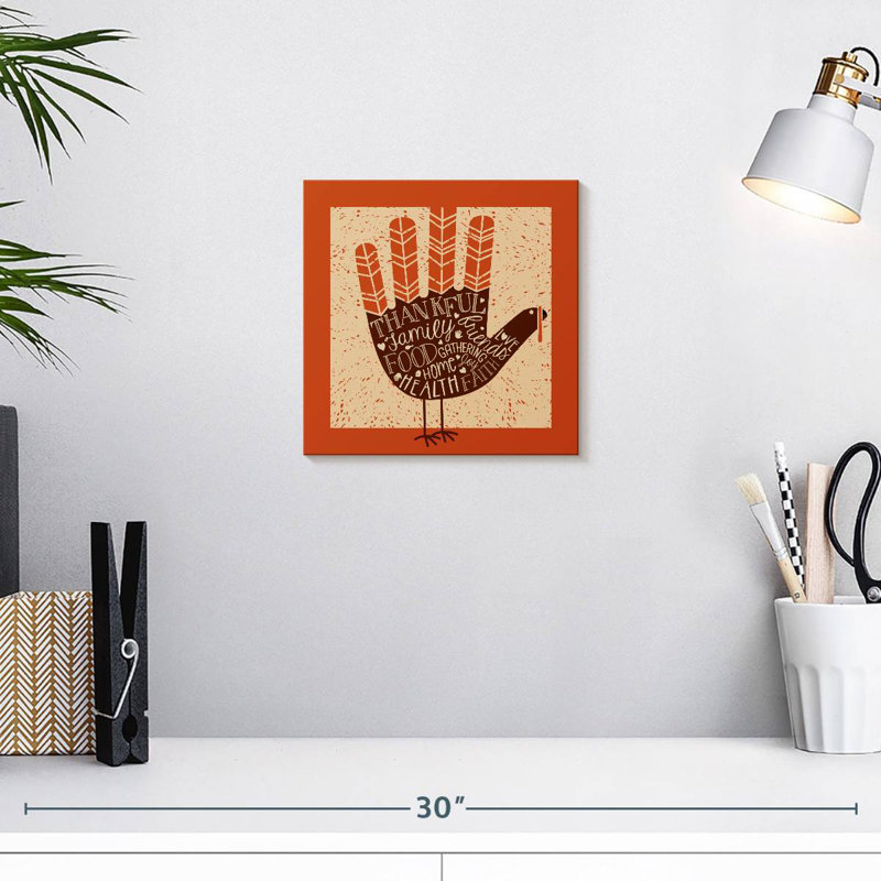 Lelend Thanksgiving Hand Turkey, 10" H x 10" W