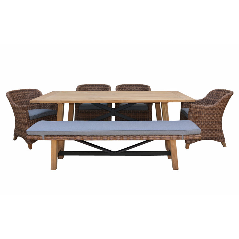 Truss Outdoor Teak Dining Armchair