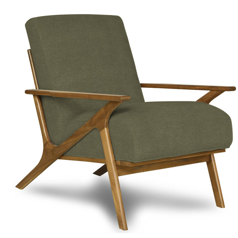 Jules Leather Armchair, Wolf Verdecca Genuine Leather, Espresso
