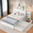 Nayshawn  Bed With 2 Built-in 4-tier Storage Shelves And Twin Size Trundle-1476031834