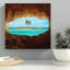 Paradis, reproduction de photo sur toile tendue-74291730-74291731-74291732