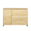 Modern Wood Buffet Sideboard With 2 Doors&1 Storage And 2Drawers -Entryway Serving Storage Cabinet Doors-Dining Room Console, 43.3 Inch, Oak