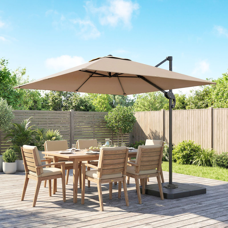 244cm Cantilever Parasol, Khaki