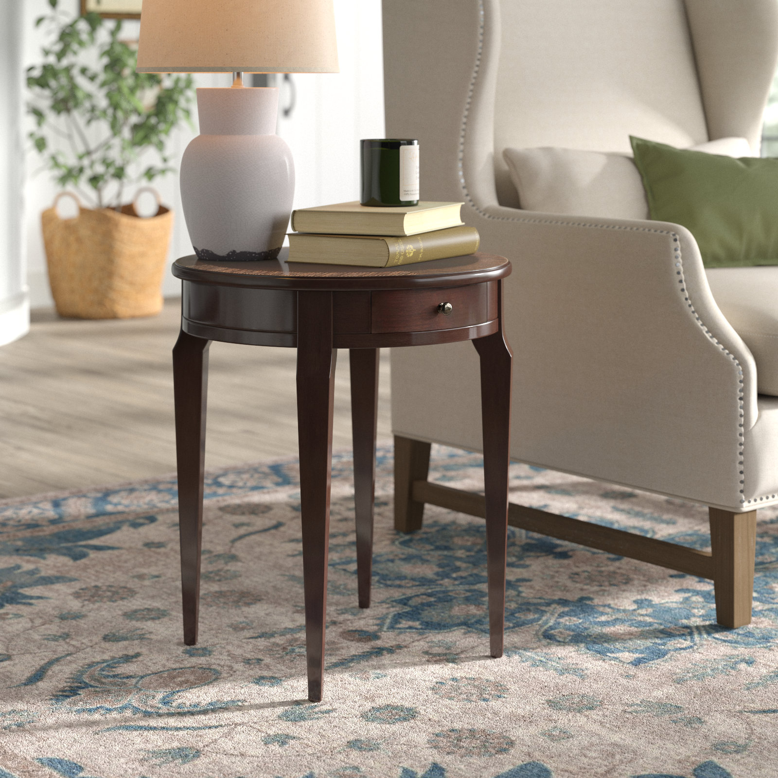 Amberwood 20" End Table, Cherry Nouveau