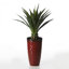 23.75"H Set Of 2 Oversized Eco-Friendly PP And Stone Honeycomb Textured Green Tall Plastic Planter-1826970742