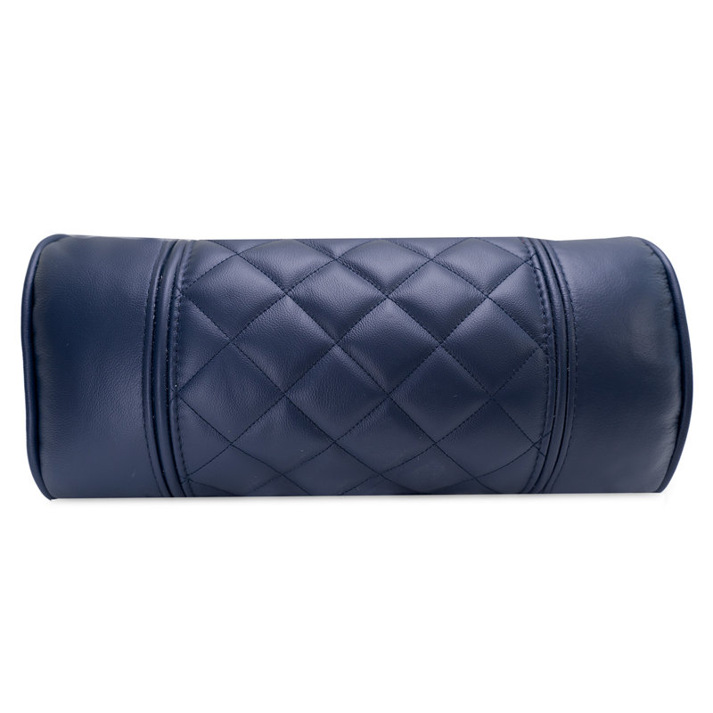 Coussin inclinable Octane Point de diamant | Cuir baie, Bleu