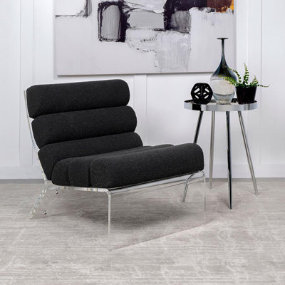 Chaise sans accoudoirs en acrylique Hinojosa