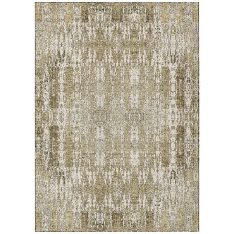 Tapis intérieur / extérieur marocain beige / ivoire 8 'x 10' beige