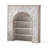 Retro White Solid Wood Freestanding Fireplace