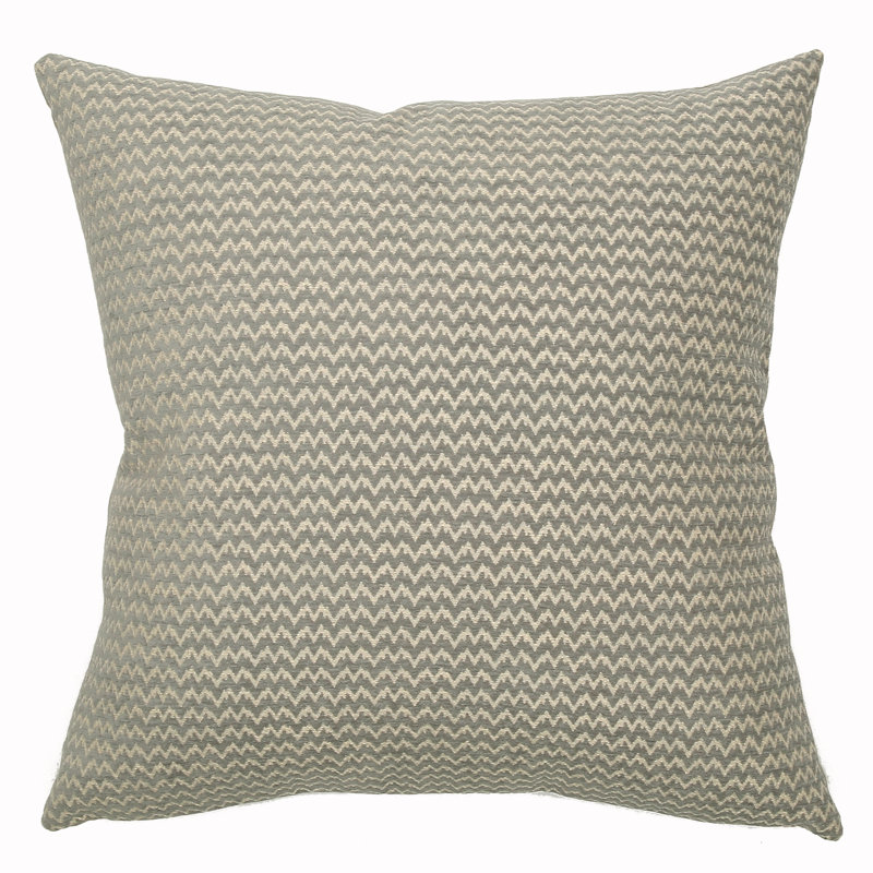 Bergen Square Pillow Cover & Insert, 22" x 22", Platinum