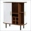 Armoire à vin cannelée avec 8 casiers à vin et 5 tablettes réglables-129933404