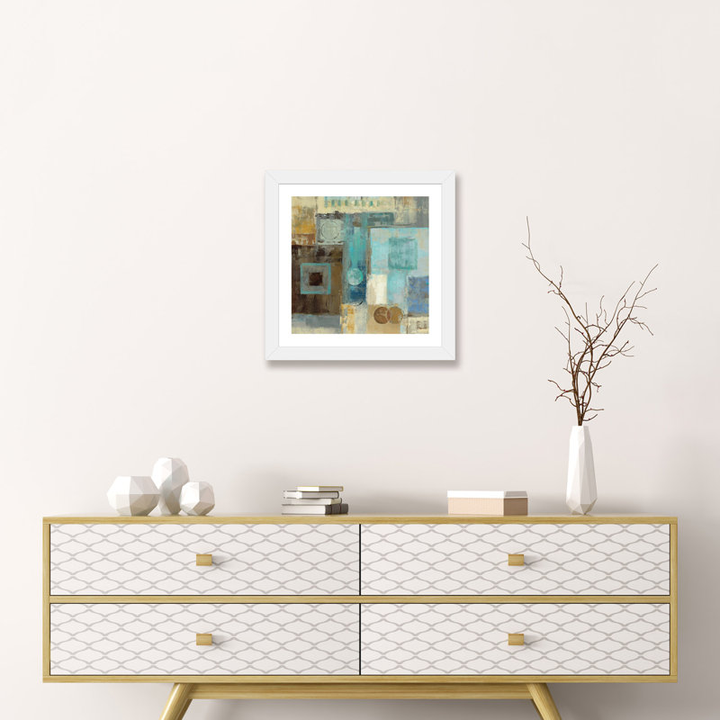 «Archway Square I Crop» par Silvia Vassileva - reproduction d'art, H 24 po x l 24 po x p 1 po, Encadré par un papier blanc