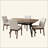 5-Pieces Upholstered Dining Set With Rubberwood Frame-694593824