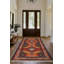 Tapis en coton et polyester à imprimé numérique Nomad Spirit Collection - rouge-1902419487