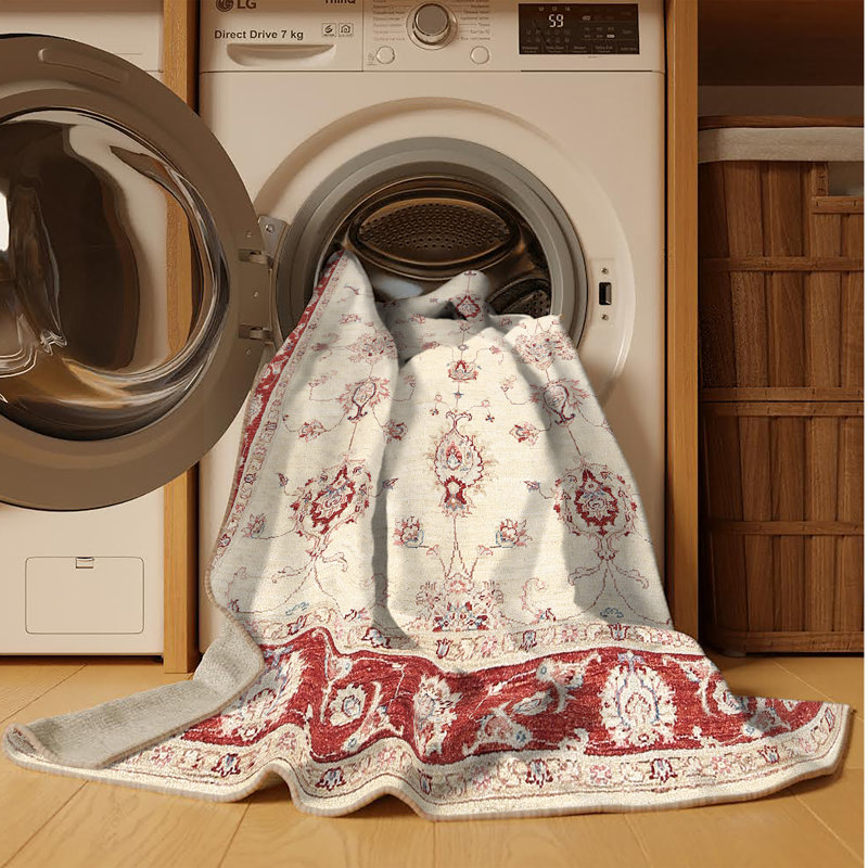 Tapis oriental tissé à la machine Catasha, Rectangle 2 pi x 3 pi