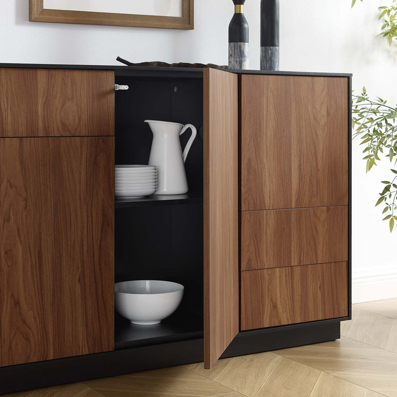 Holden 47" Brown Black Wood Grain Sideboard