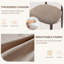 Chaise d'appoint rembourrée en bois massif Vannie-492350679
