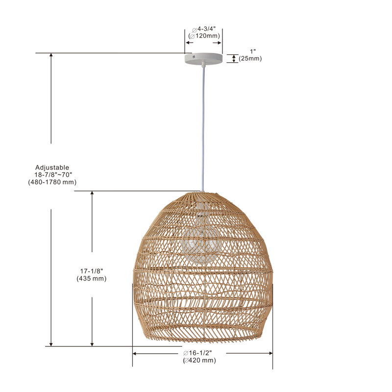 Lustre cloche en acier Brenten