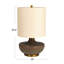 Round Table Lamp With Classic Drum Shade