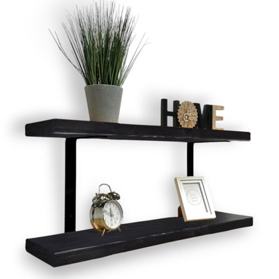 Ashlar Wood Floating Shelf