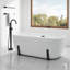 Baignoire de trempage autoportante en acrylique