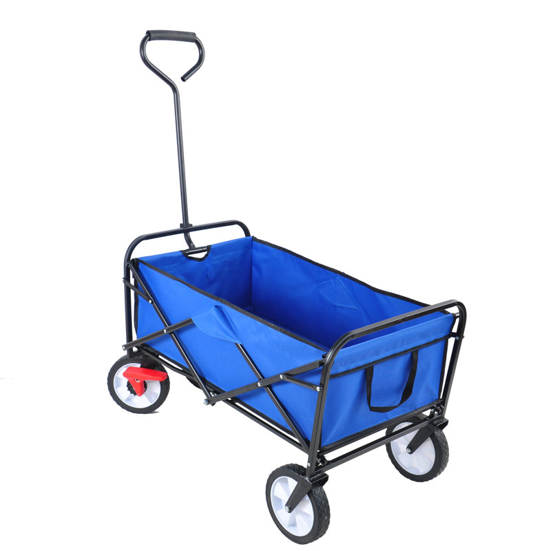 Chariot de plage pliable, Bleu