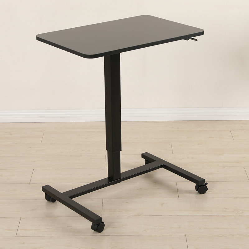 Raygen 28" Pneumatic Height Adjustable Standing Desk, Black