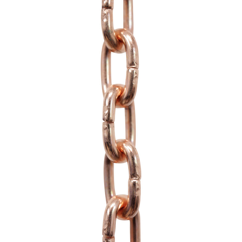 Petite chaîne d'horloge à maillons standard, Cuivre, H 12 po x l 0,31 po x P 0,07 po