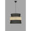 Arlee 1 - Light Anthracite Rattan Drum Pendant
